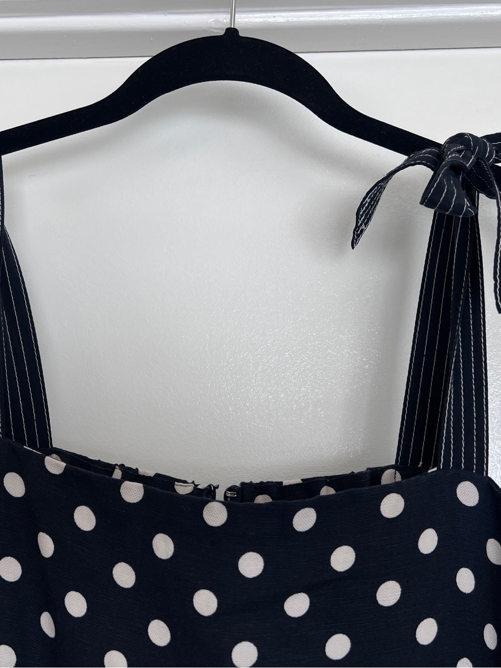 J. Crew Navy and White Polka Dot Dress - Picture 4 of 7